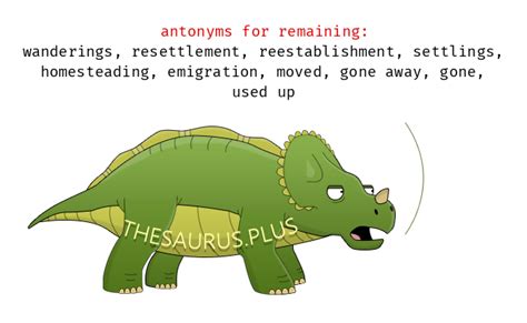 Remaining antonym - Most related words/phrases with sentence examples define Remaining balance meaning and usage. Thesaurus for Remaining balance Related terms for remaining balance - synonyms, antonyms and sentences with remaining balance 